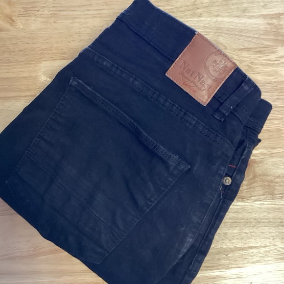 EUC Mens Nat Nast 5 Pocket Black Denim Jeans - 34x30 - Picture 1 of 7